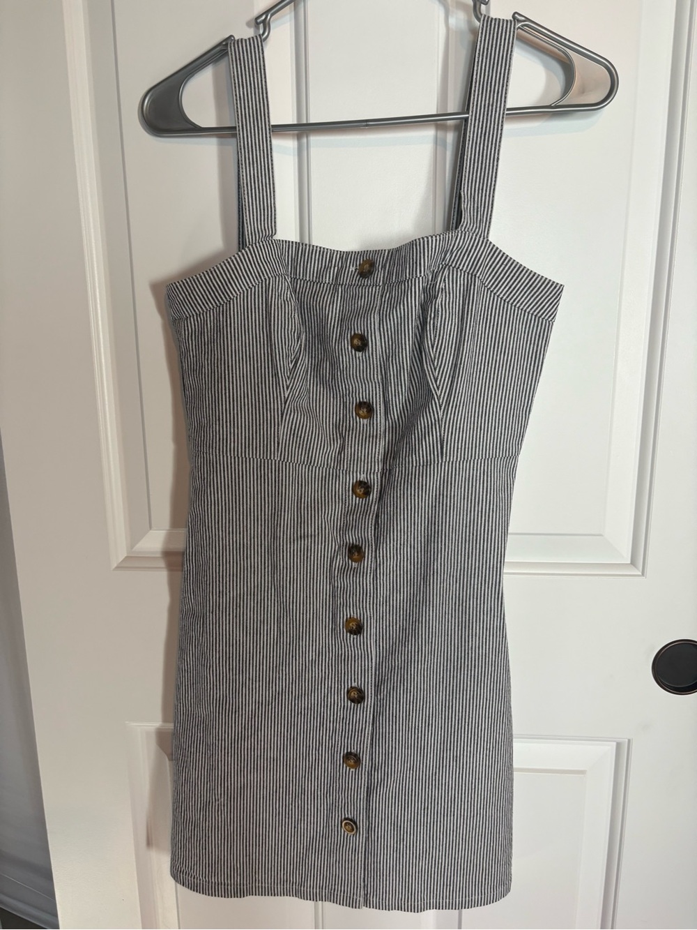 Women’s Hollister Striped Button-Front Dress - Black & White
